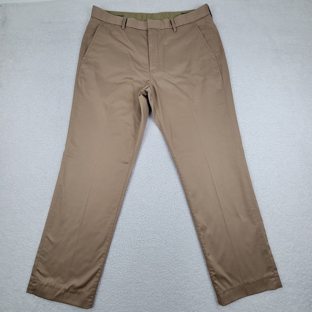 Bonobos Straight Chino Pants Mens 35x30 Khaki Beige Thursday Office Casual Work‎